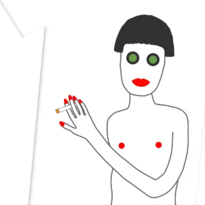 Kennth smokes a fag detail